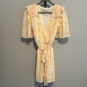 Pink Lily Floral Sundress NWOT Medium M